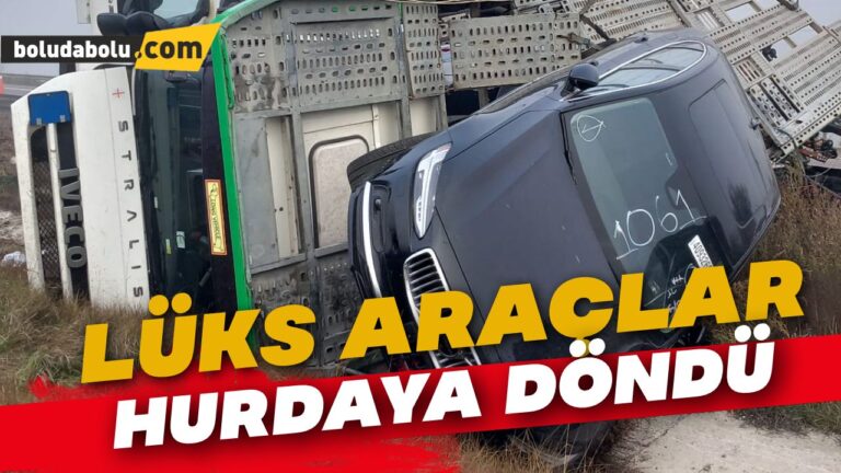 Lüks araçlar hurdaya döndü