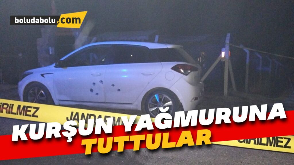 Otomobili kurşun yağmuruna tuttular Otomobili kurşun yağmuruna tuttular