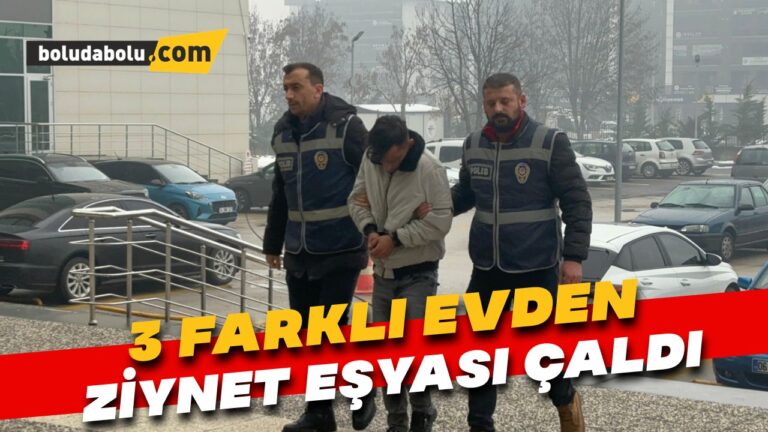 3 farklı evden ziynet eşyası çaldı: Polis kamera kayıtlarından yakaladı