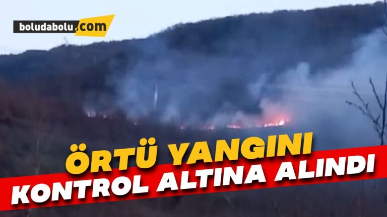 Bolu’daki örtü yangını kontrol altına alındı