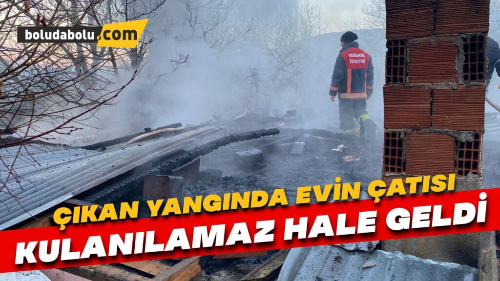 Ev alevlere teslim oldu Ev alevlere teslim oldu