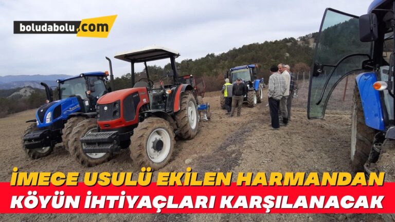 Köye ait tarlayı hep beraber ektiler: Geliriyle köyün ihtiyaçları karşılanacak