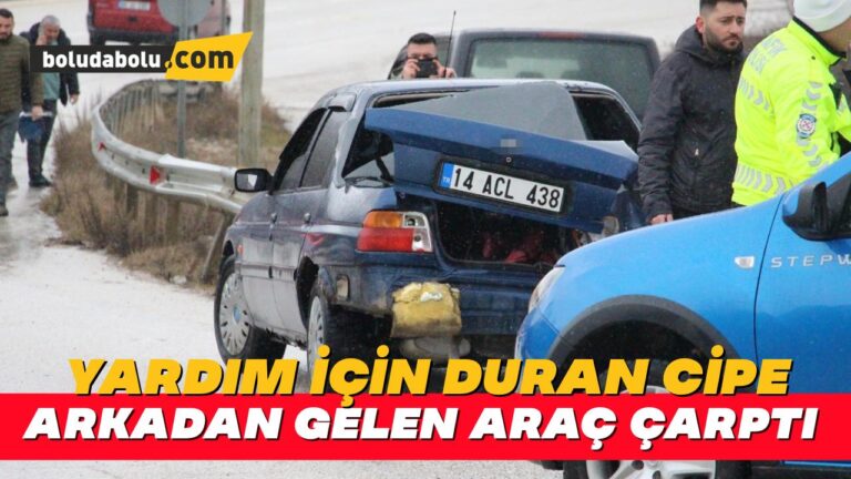Kazazedeye yardım etmek istedi, kendisi de kazaya karıştı