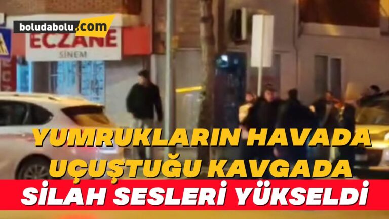 Yumrukların havada uçuştuğu kavgada silah sesleri yükseldi