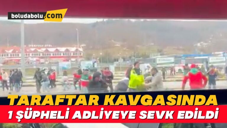Ortalığın savaş alanına döndüğü taraftarların kavgasında 1 şüpheli adliyeye sevk edildi