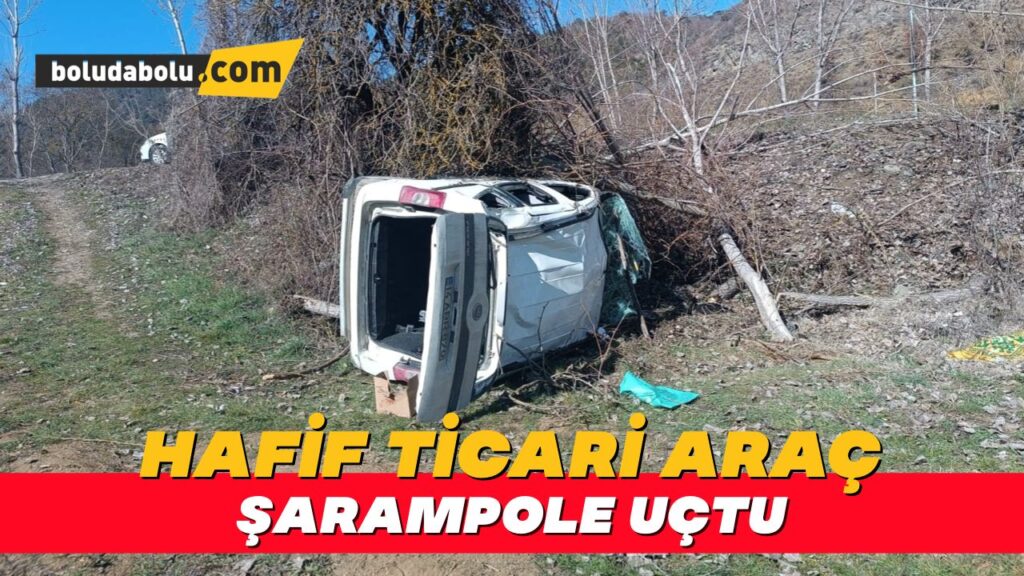 Bolu’da hafif ticari araç şarampole uçtu: 2 yaralı Bolu’da hafif ticari araç şarampole uçtu: 2 yaralı