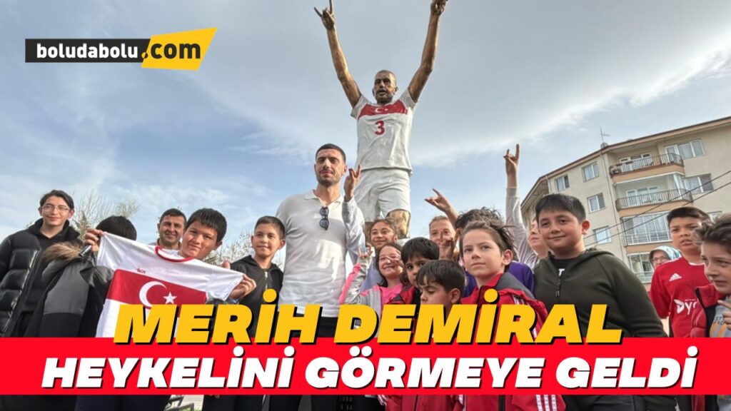 Merih Demiral, Bolu’daki ‘Bozkurt’ heykelinin yanında: “İyi ki de yapmışım”
