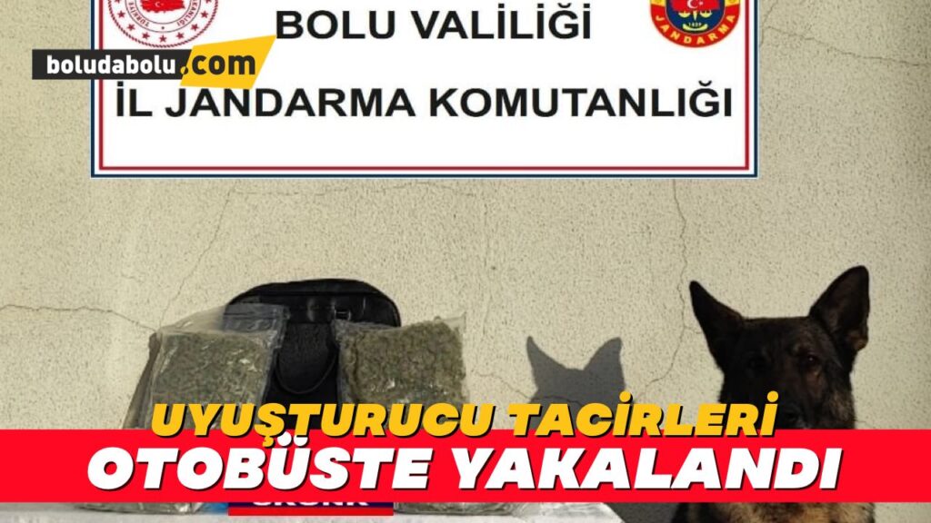 Uyuşturucu tacirleri otobüste yakalandı