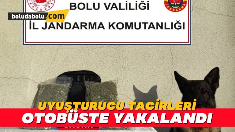 Uyuşturucu tacirleri otobüste yakalandı