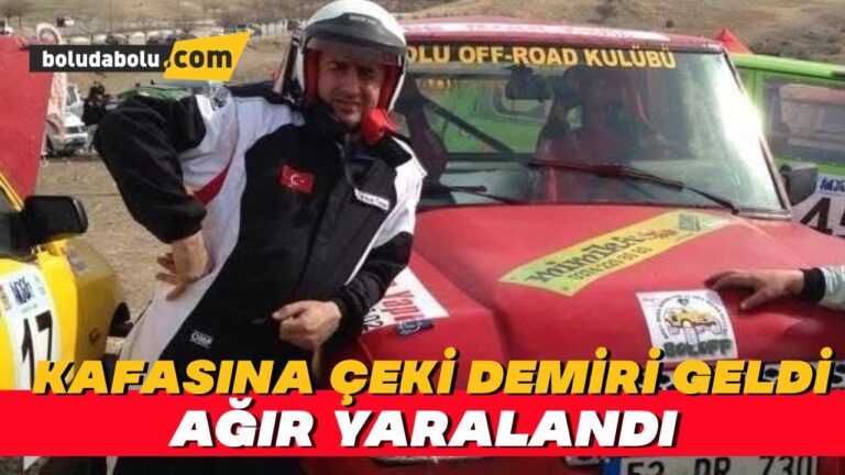 Başkanın kafasına çeki demiri isabet etti, ağır yaralandı