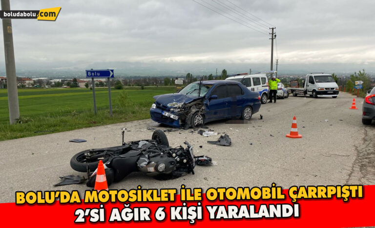 Bolu’da feci kaza: 2’si ağır 6 yaralı