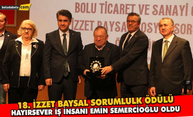 18. İzzet Baysal sorumluluk ödülü sahibini buldu