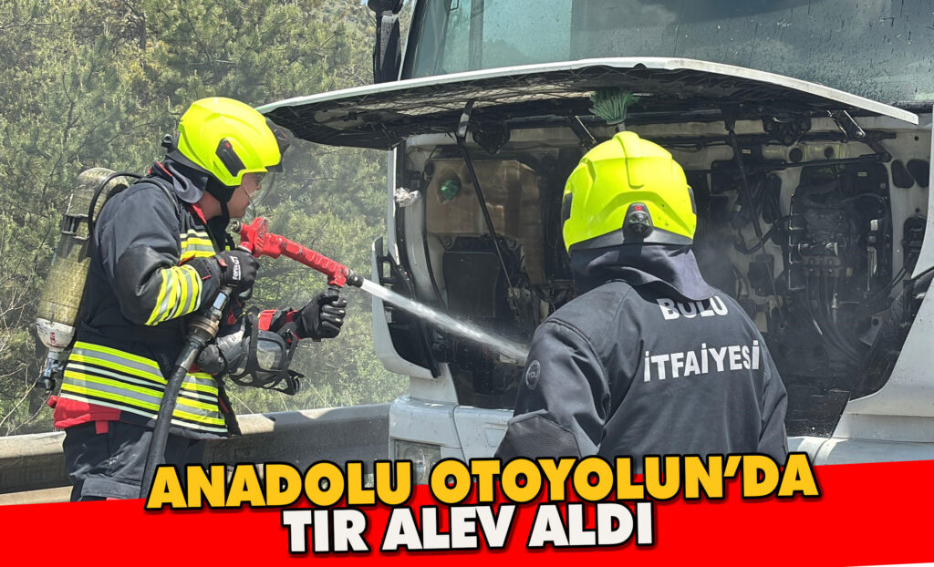 TEM’de alev alan tır, erken müdahaleyle söndürüldü TEM’de alev alan tır, erken müdahaleyle söndürüldü