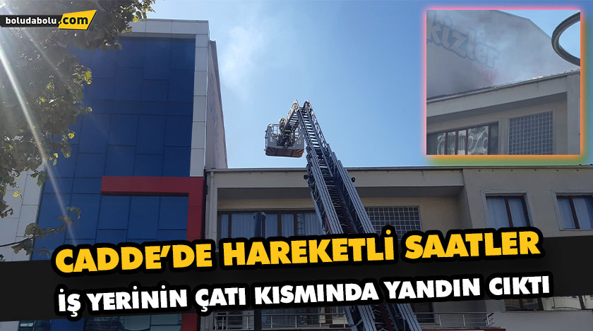 Bolu’da çatı yangını Bolu’da çatı yangını