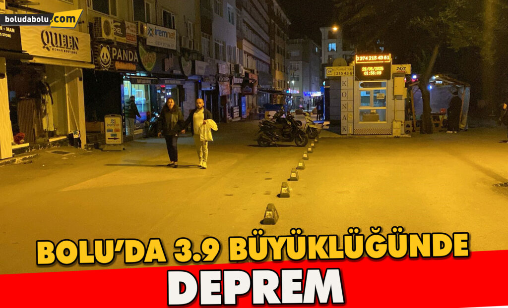 Bolu’da 3.9 büyüklüğünde deprem Bolu’da 3.9 büyüklüğünde deprem