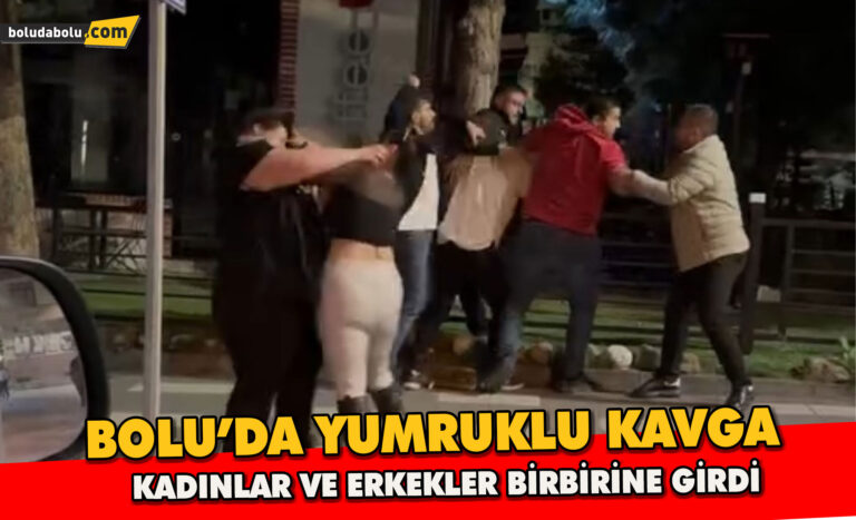 Bolu’da Yumruklar havada uçuştu