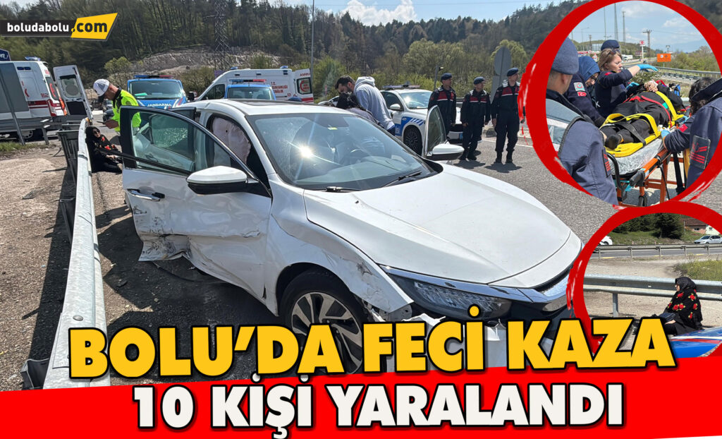 Bolu’da hafif ticari araç ile otomobil çarpıştı: 10 yaralı Bolu’da hafif ticari araç ile otomobil çarpıştı: 10 yaralı