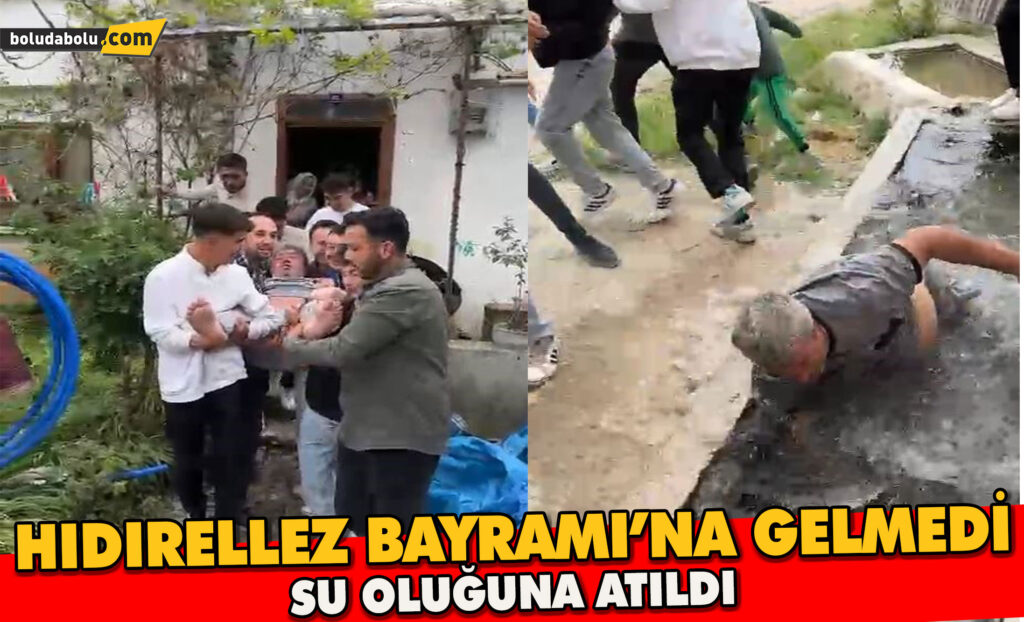 Hıdırellez Bayramı’na gelmeyen vatandaş ‘su oluğuna’ atıldı Hıdırellez Bayramı’na gelmeyen vatandaş ‘su oluğuna’ atıldı