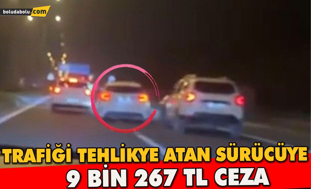 Makas atarak trafiği tehlikeye düşürdü: 9 bin lira ceza yedi Makas atarak trafiği tehlikeye düşürdü: 9 bin lira ceza yedi