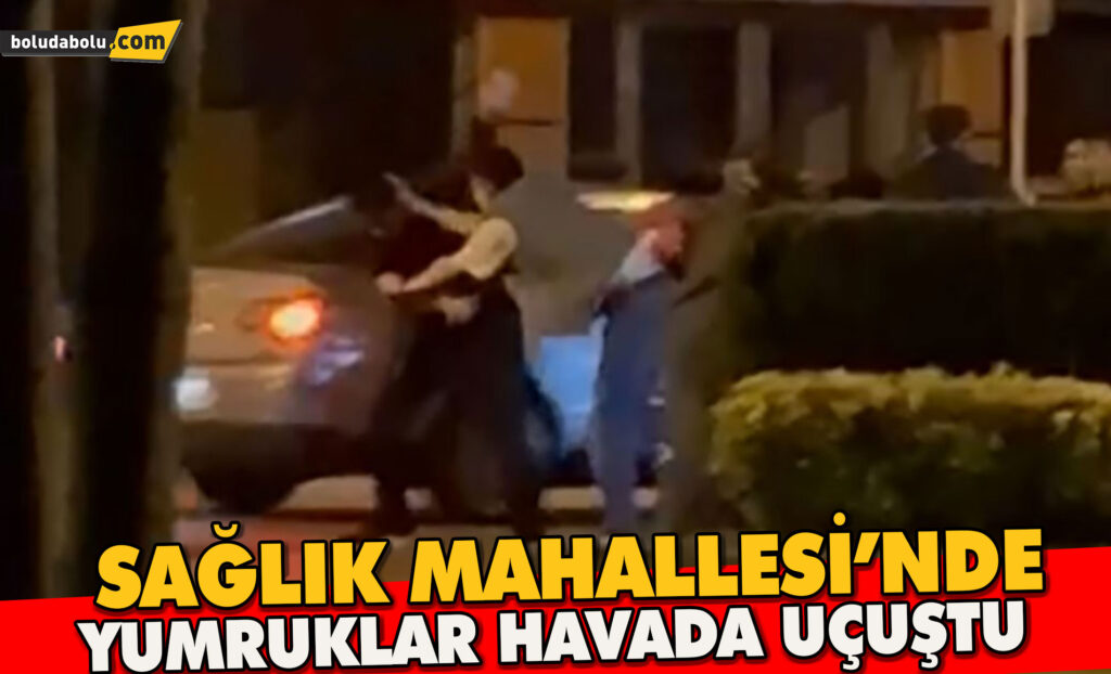 Sokak ortasında yumruklar havada uçuştu Sokak ortasında yumruklar havada uçuştu