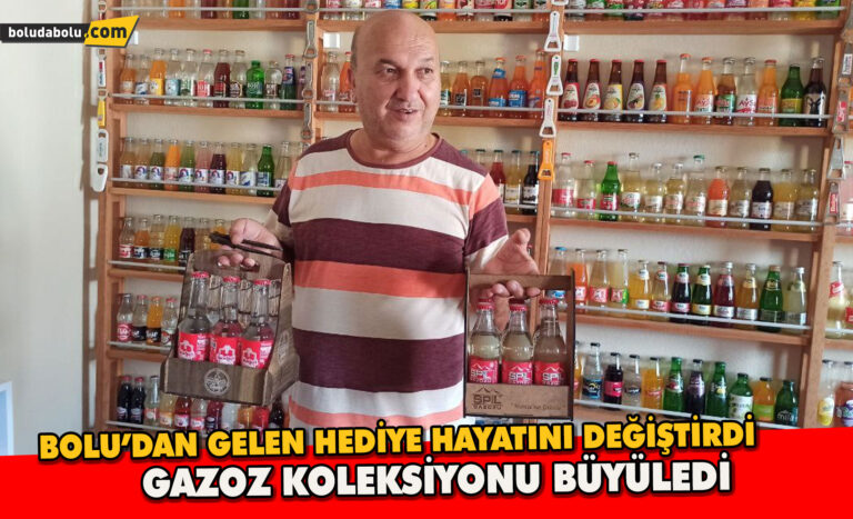 Hediye edilen gazoza yüzlercesini ilave ederek koleksiyon yaptı