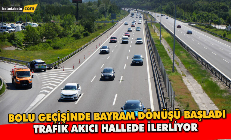Tatilcilerin dönüş yolculuğu başladı: Bolu geçişinde akıcı yoğunluk