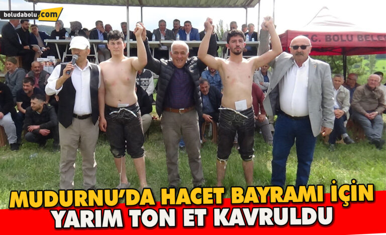Geleneksel Hacet Bayramı için yarım ton et kavruldu