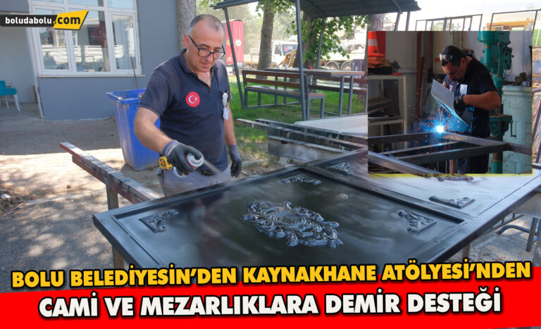 Kaynakhane atölyesi, cami ve mezarlıkların demir işlerini üstleniyor
