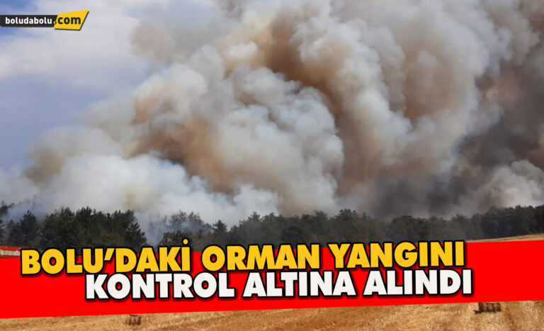 Bolu’daki orman yangını kontrol altına alındı: Soğutma çalışmaları sürüyor
