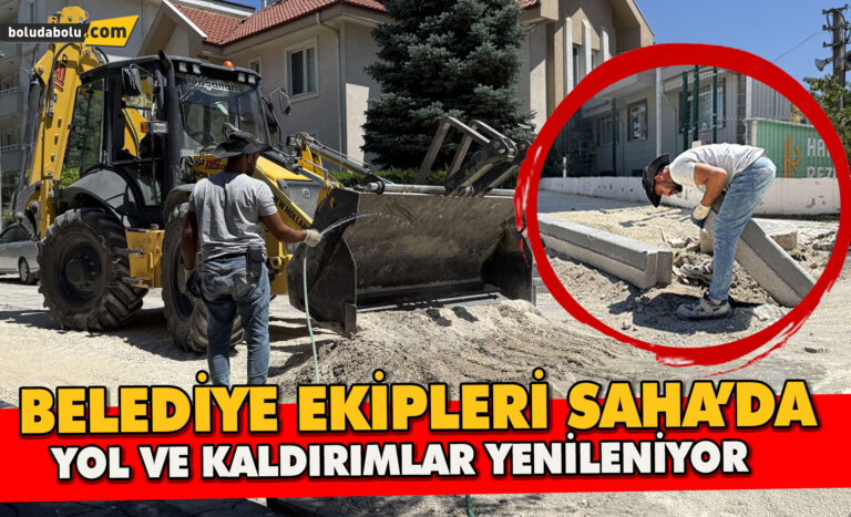 Belediye Ekipleri Saha’da: Yol ve Kaldırımlar Yenileniyor