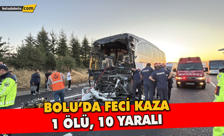 Bolu’da Feci Kaza:1 Ölü, 10 Yaralı