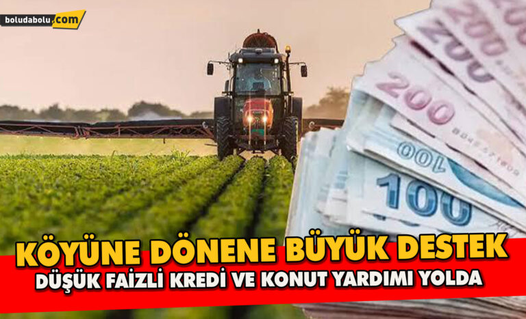 Köyüne Dönene Büyük Destek: Düşük Faizli Kredi ve Konut Yardımı Yolda