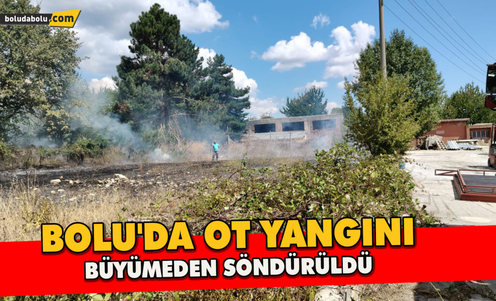 Bolu’da ot yangını büyümeden söndürüldü Bolu’da ot yangını büyümeden söndürüldü