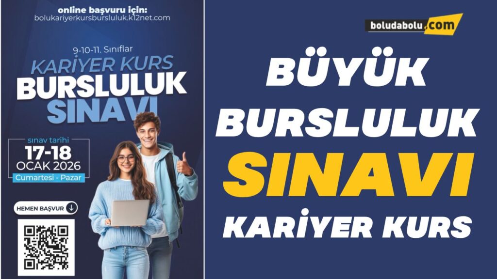Bolu’da Kariyer Kurs’tan 9, 10 ve 11. sınıflara büyük bursluluk sınavı Bolu’da Kariyer Kurs’tan 9, 10 ve 11. sınıflara büyük bursluluk sınavı