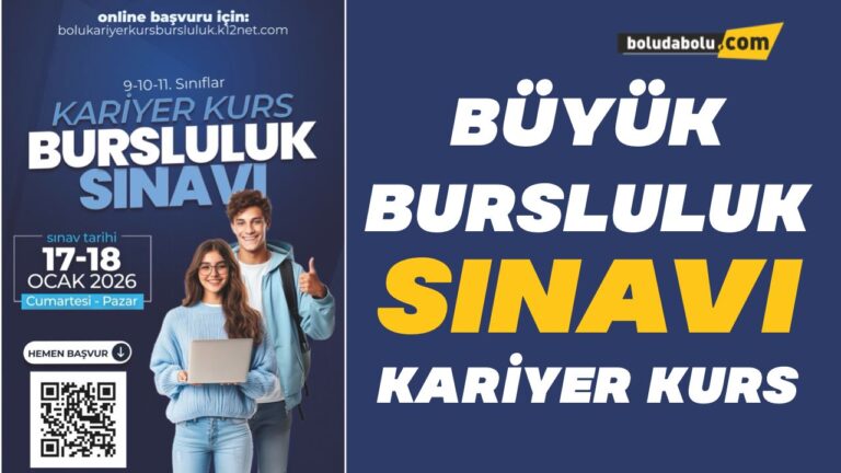 Bolu’da Kariyer Kurs’tan 9, 10 ve 11. sınıflara büyük bursluluk sınavı